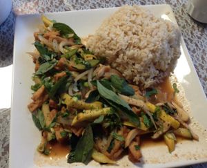 stir fried basil tofu at An Hy Quan in Albuquerque