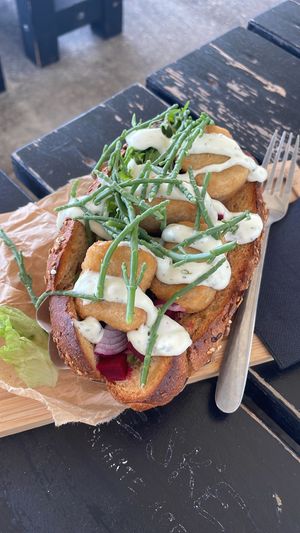 Vegan Fish-Burger   at Geeske & Der Swarte Roelf in Borkum
