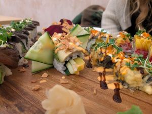 Dragon roll (before he was eaten) 🐉   at Ima in London