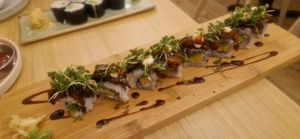 Aubergine sushi at Ima in London