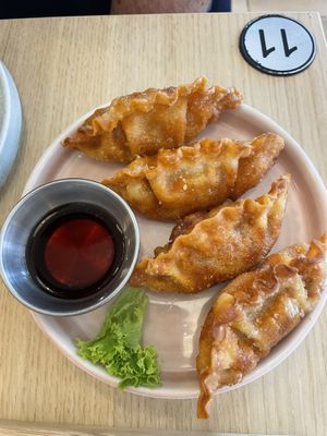 Kimchi gyozas  at Ima in London