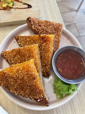 Sesame butter squash bread  at Ima in London