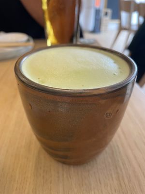 Match ‘honey’ latte  at Ima in London