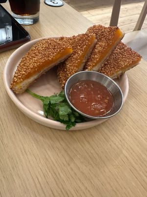 Sesame Buttersquash toastt  at Ima in London