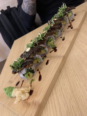 Sticky Aubergine Unagi   at Ima in London