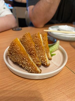 Sesame butternut squash on toast at Ima in London
