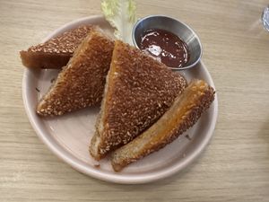 Butternut squash toast  at Ima in London