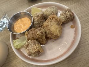 Fried chicken  at Ima in London