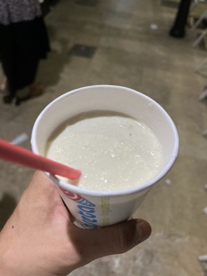 Horchata (tigernut milk)  at Heladería La Caseta in Leliana