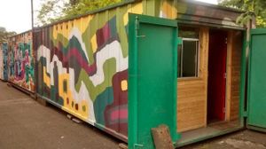 Dining area exterior at Teatime Collective in Manchester