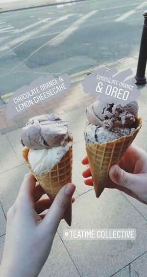 ice cream at Teatime Collective in Manchester