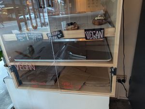 Mostly sold out vegan pastries at Aurora Argentinian Bakery - The Terrace in Wellington