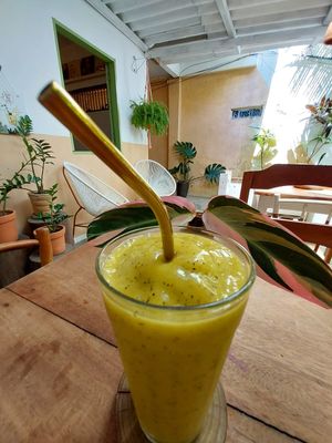 Suco de maracujá dos deuses at A Varandinha in Itacare