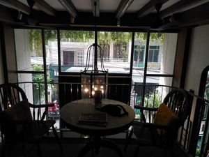 The restaurant is in a hotel lobby. Nice atmosphere at iVegan Supershop Nha Trang - Healthy Plant Based Cafe in Nha Trang