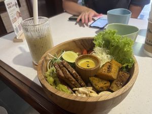 vedic bowl, tropical smoothie  at iVegan Supershop Nha Trang - Healthy Plant Based Cafe in Nha Trang