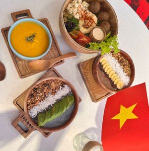 yum yum yum !! at iVegan Supershop Nha Trang - Healthy Plant Based Cafe in Nha Trang