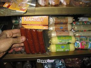 Vegan food products at Bio Market Hili in Belgrade, Serbia. at Bio Market Hili in Belgrade