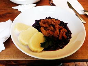 Menu of the day at Vegan Bar in Bratislava