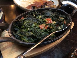 Spinaci del forno without yoghurt    at Sahan in Amsterdam