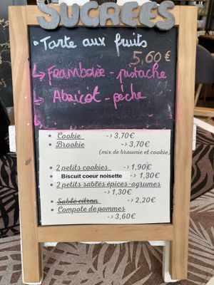 Menu  at Le Colibri Fait Son Nid in Saumur