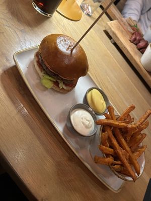 White mayo is vegan, yellow-ish is veggie (ask ! We got veggie on accident first)  at The ASH  in Bochum