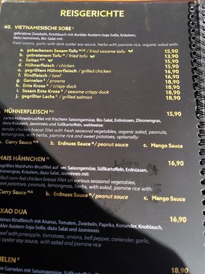 Menu at Reisland Garbsen in Garbsen