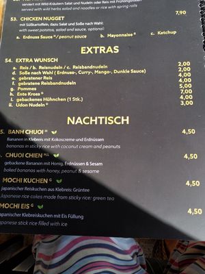 Menu dessert at Reisland Garbsen in Garbsen