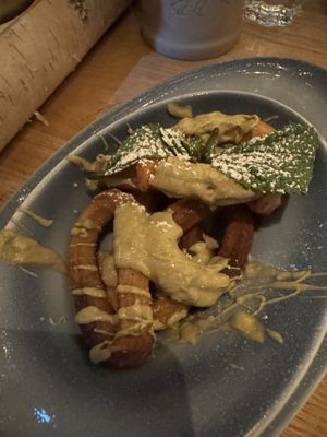 Churros with pistachio butter  at Hans im Glück in Berlin