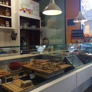 Counter at Biovegan Cafeteria Navarro in Valencia