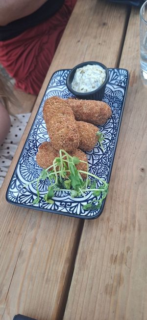 Vegetarische kroketten. at The Raven Inn in Devizes