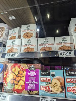 Vegan mock meats at Farm Boy in St Catharines