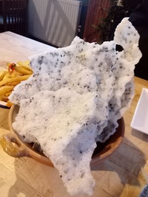Black Sesame Crackers at Oren Pho Vietnamese Restaurant in Northampton