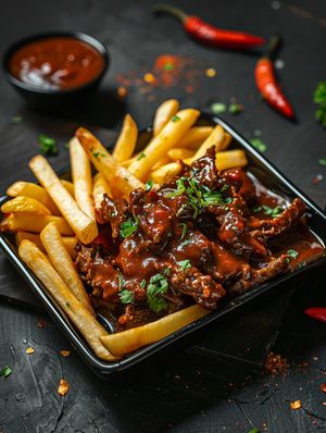 Mala Chili fries at BUFFALO TraP BAR in Bangkok