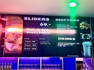 Part of the menu  at BUFFALO TraP BAR in Bangkok