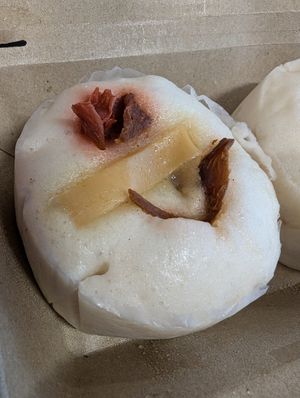 Mushroom filled bao at TAG - Green Thumb Farms in Panglao