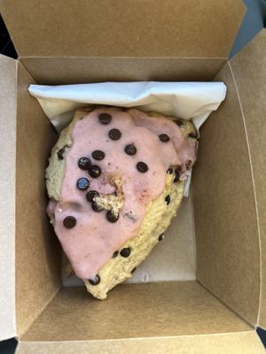 Chocolate strawberry scone (so so so good)  at Seth's Coffee in Appleton