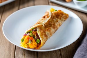 Wraps: Potato Cauliflower (veg) - vegan on Roti bread at Bombay Eats - Naperville in Naperville