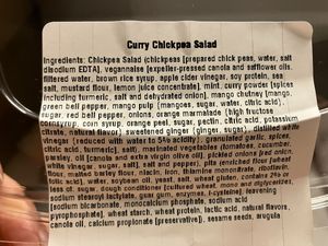 I took a pic of the ingredients because I really liked it, I want to try to make it at home at Walt Disney World - Intermission Food Court in Lake Buena Vista