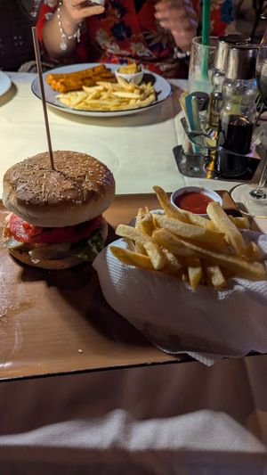 Vegan burger at Coco Bar Food And Sea in Budva
