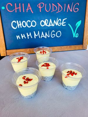 Mango chia pudding at Jaya in Tucepi