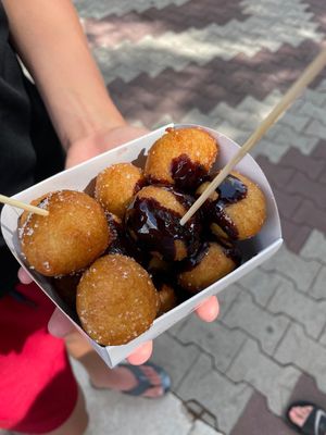 Delicious fritule  at Jaya in Tucepi