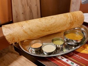 Masala Dosa at Anjappar Chettinad Indian Restaurant in Nuremberg