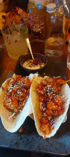 Cauliflower tacos at Cheeky Chicos - Elephant Park in South East London