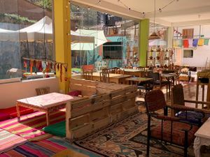 Chill out space  at ANDÉN in Pisac