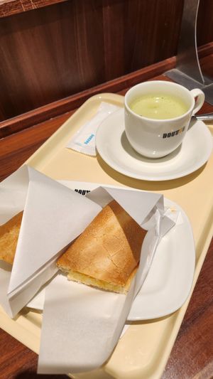 Matcha soy milk latte at Doutor - Taito 4-Chome in Tokyo