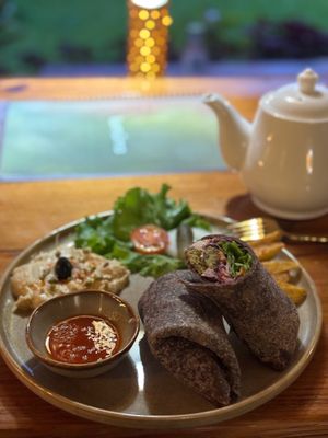 Gluten free falafel at Lumuma in Pokhara