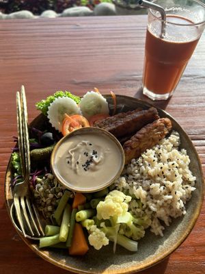 Gado Gado with Tempeh  at Lumuma in Pokhara