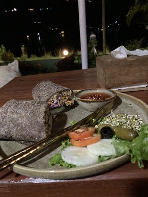 Tempeh wrap   at Lumuma in Pokhara