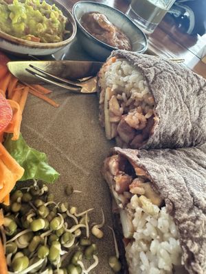 Wild burrito  at Lumuma in Pokhara