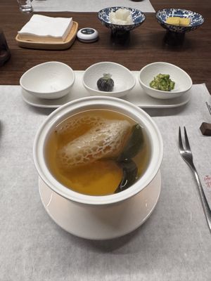 Bamboo fungus soup  at Wuwei Shushi - Jing'an Temple Store - 无味舒食- 静安寺店 in Shanghai